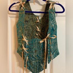 Lace up underbust corset